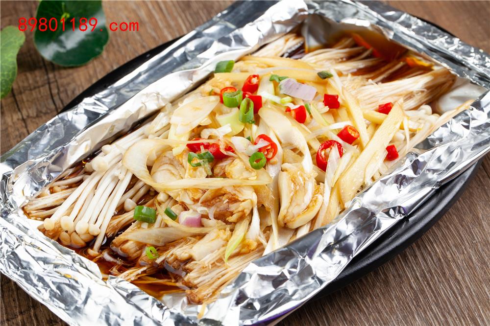 锡纸金针菇 -
